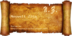 Neuvelt Zita névjegykártya